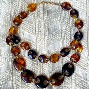 Vintage shell beads or plastic necklace